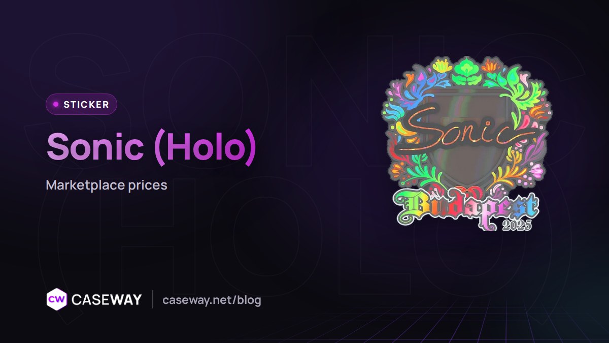 Sticker Sonic (Holo) | Budapest 2025: marketplace prices
