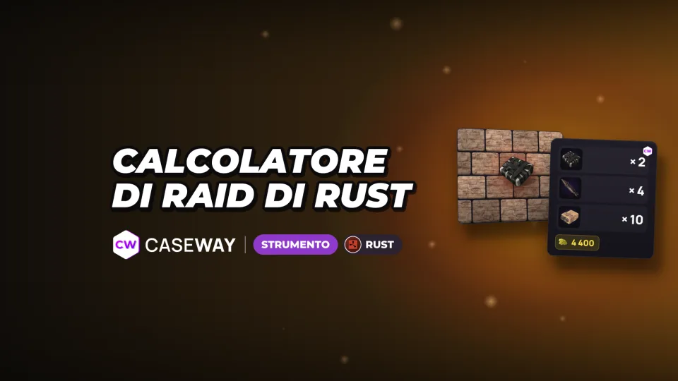 Calcolatore di raid di Rust