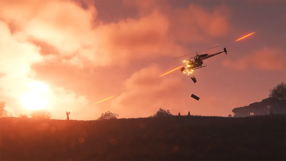 As placas de blindagem do Attack Helicopter e do HAB blindado se soltam quando sofrem dano