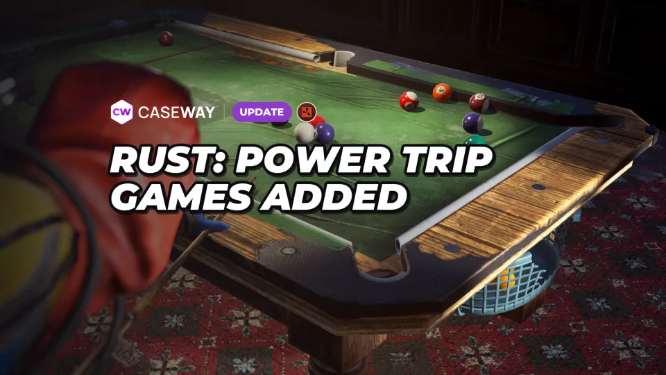 Power Trip adds bar mini-games and a stone sculpture, and opens Small Backpack to skin creation