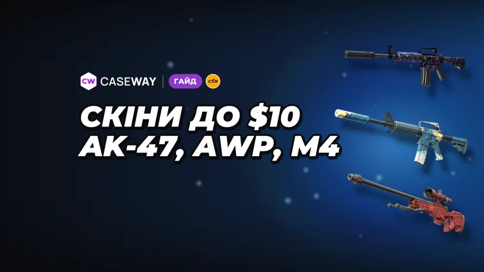 Недорогі скіни CS2 для AK-47, AWP і M4: варіанти до $10
