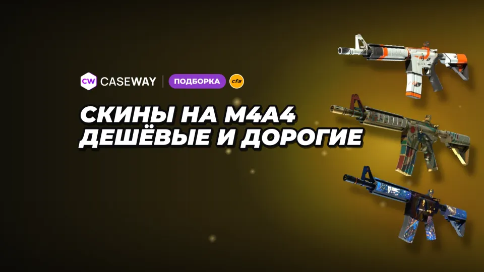 Скины на M4A4 в CS2: лучшие варианты от дешёвых до дорогих