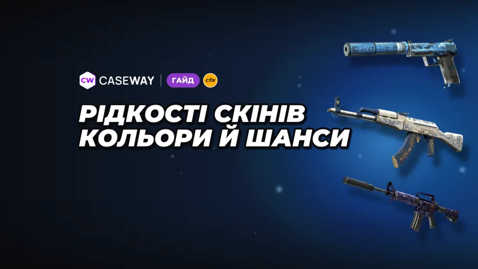 Рідкість скінів CS2: кольори, шанси з кейса та правила обміну