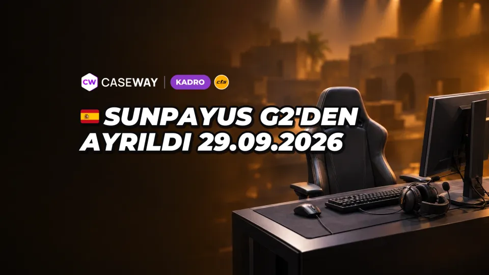 SunPayus G2’den ayrıldı: yerini r1nkle aldı, FUT’a transferi henüz doğrulanmadı