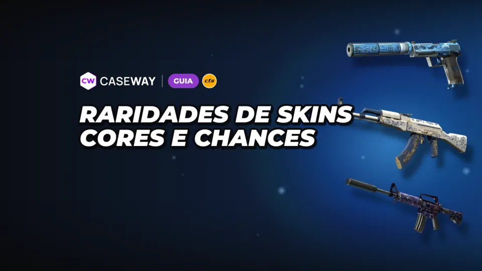 Raridade de skins no CS2: cores, chances em caixas e regras de troca