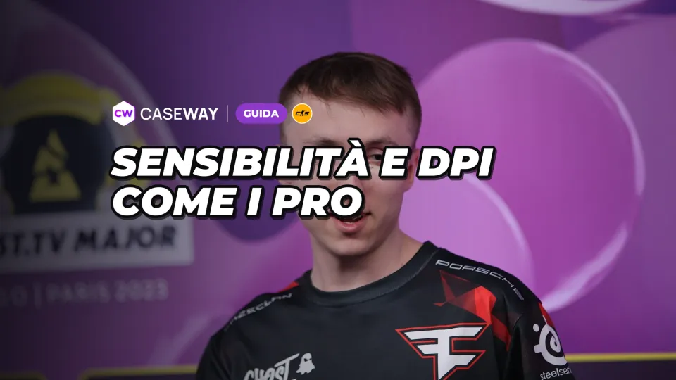 Sensibilità e DPI dei pro di CS2: eDPI e come scegliere