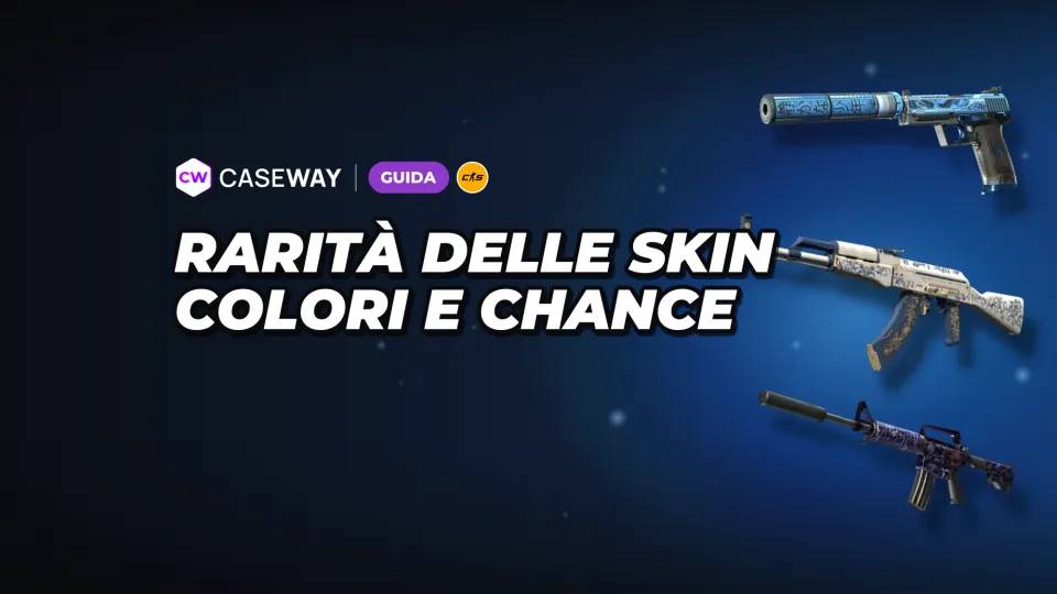 Rarità delle skin di CS2: colori, probabilità dai case e regole di scambio
