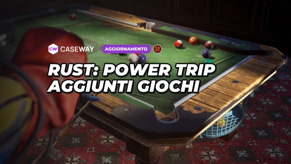 Power Trip aggiunge mini-giochi da bar e una scultura in pietra; Small Backpack è ora disponibile per la creazione di skin