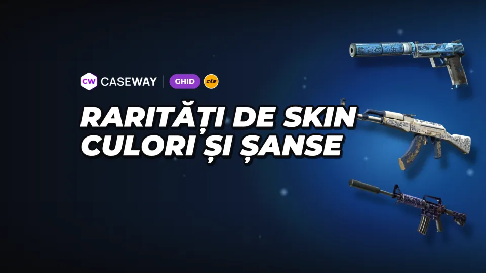 Raritatea skinurilor CS2: culori, șanse din cutii și reguli de schimb