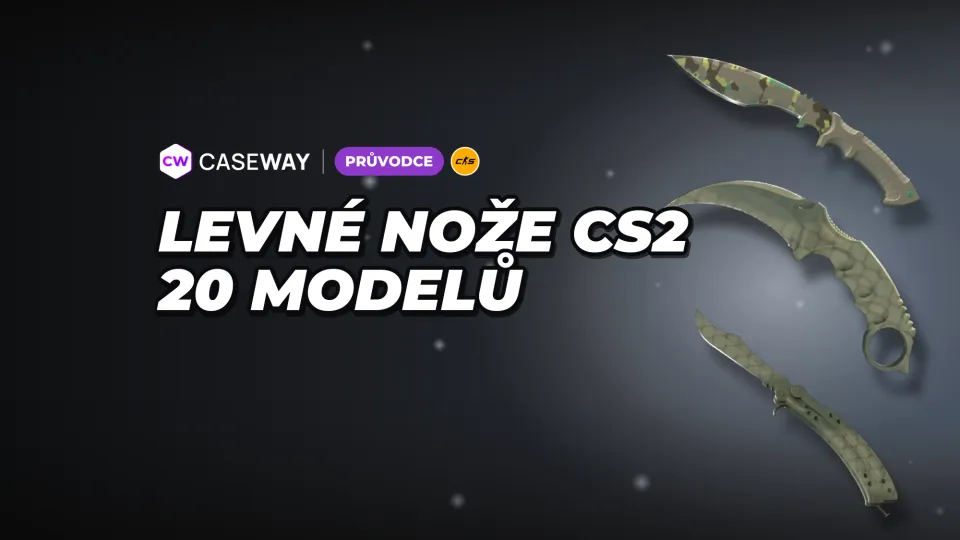 Nejlevnější nůž v CS2: ceny všech 20 modelů a srovnání opotřebení