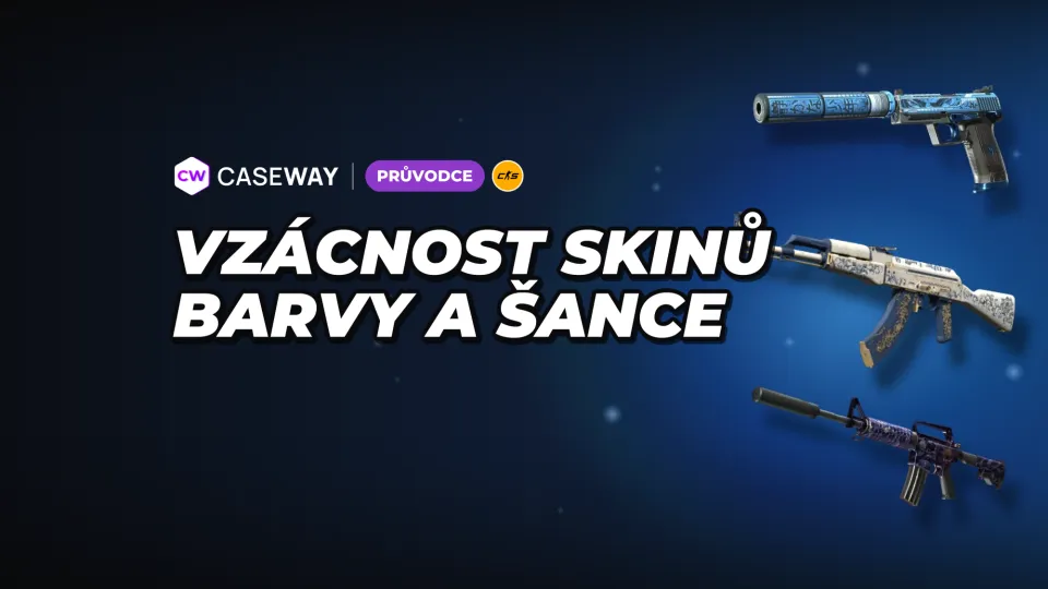 Vzácnost skinů v CS2: barvy, šance z beden a pravidla výměny