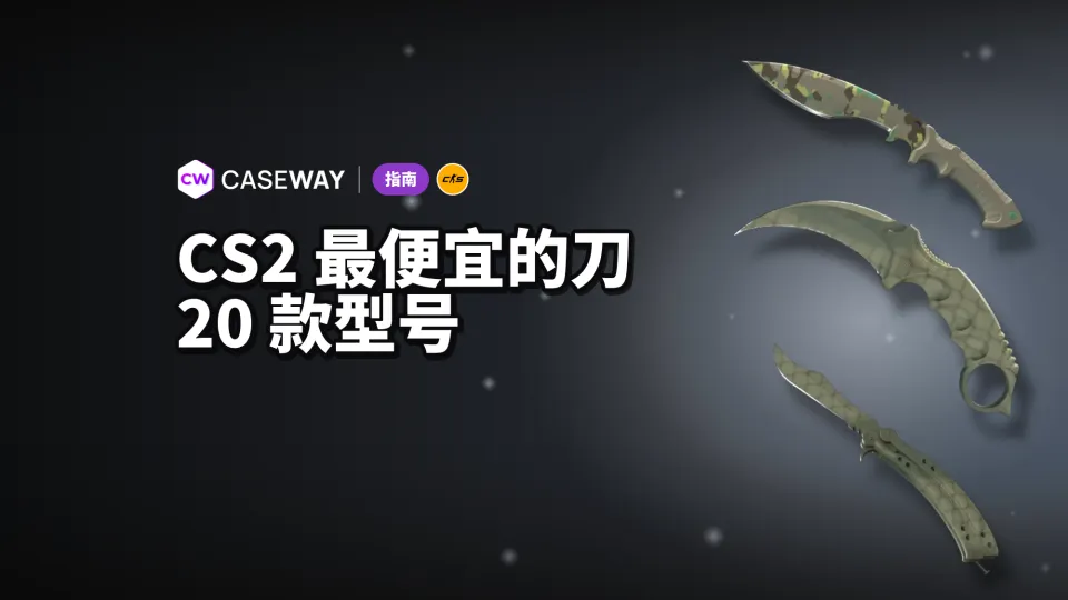 CS2 最便宜的刀：20 款型号价格与磨损对比