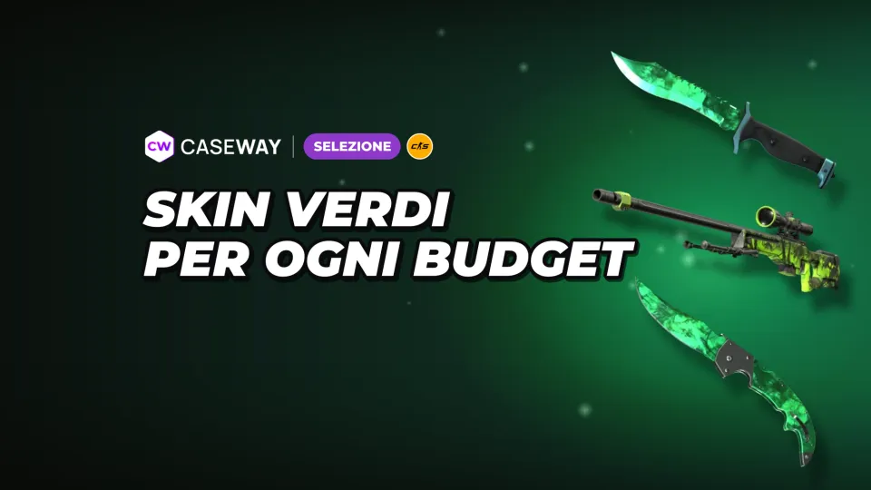 Skin verdi in CS2: opzioni per armi, coltelli e guanti per ogni budget