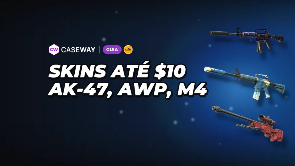 Skins baratas de CS2 para AK-47, AWP e M4: opções por até $10