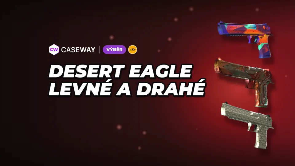 Skiny na Desert Eagle v CS2: oblíbené varianty od levných po drahé