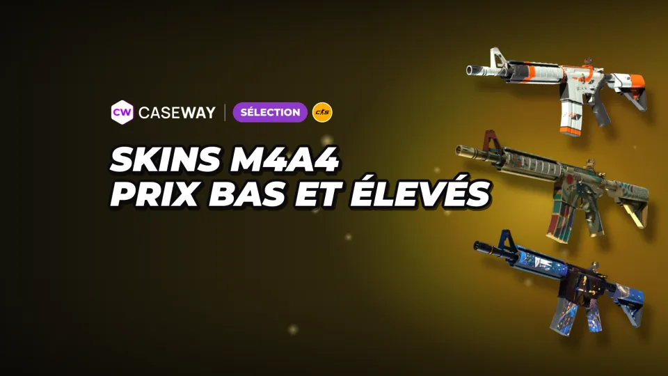 Skins de M4A4 dans CS2 : les meilleurs modèles, du moins cher au plus cher