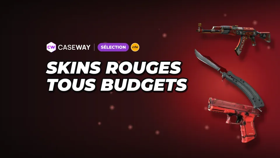 Skins rouges dans CS2 : prix et options populaires pour armes et couteaux
