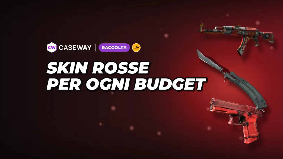 Skin rosse in CS2: prezzi, modelli popolari per armi e coltelli