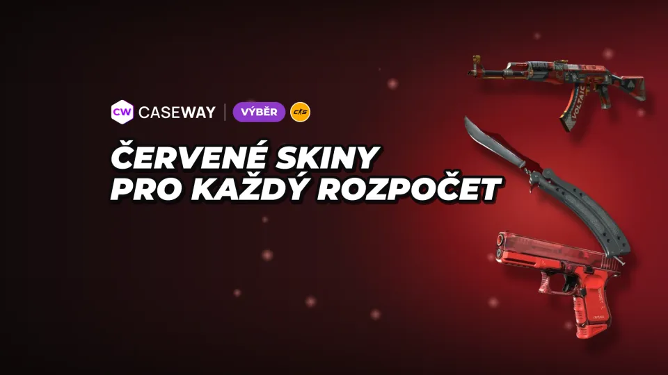Červené skiny v CS2: ceny, oblíbené vzory zbraní a nožů