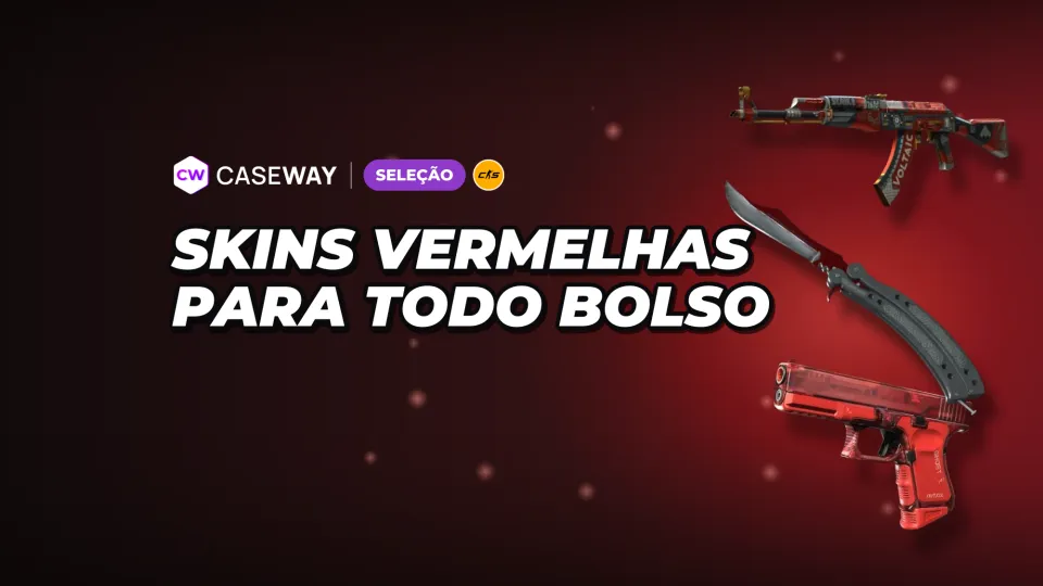 Skins vermelhas no CS2: preços e opções populares para armas e facas
