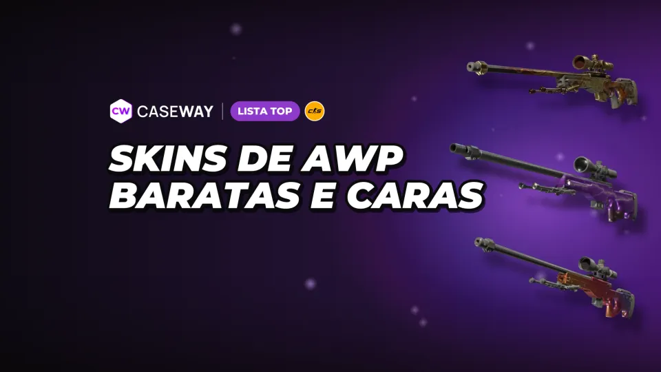 Skins de AWP no CS2: opções populares das mais baratas às mais caras