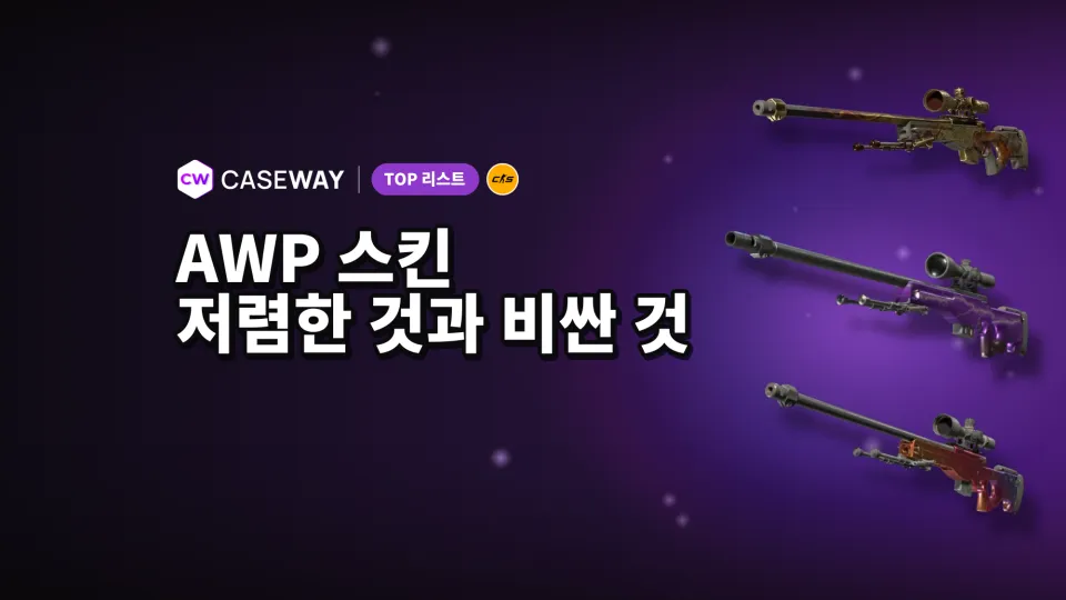 CS2 AWP 스킨: 저렴한 스킨부터 고가 스킨까지, 거래가 활발한 디자인