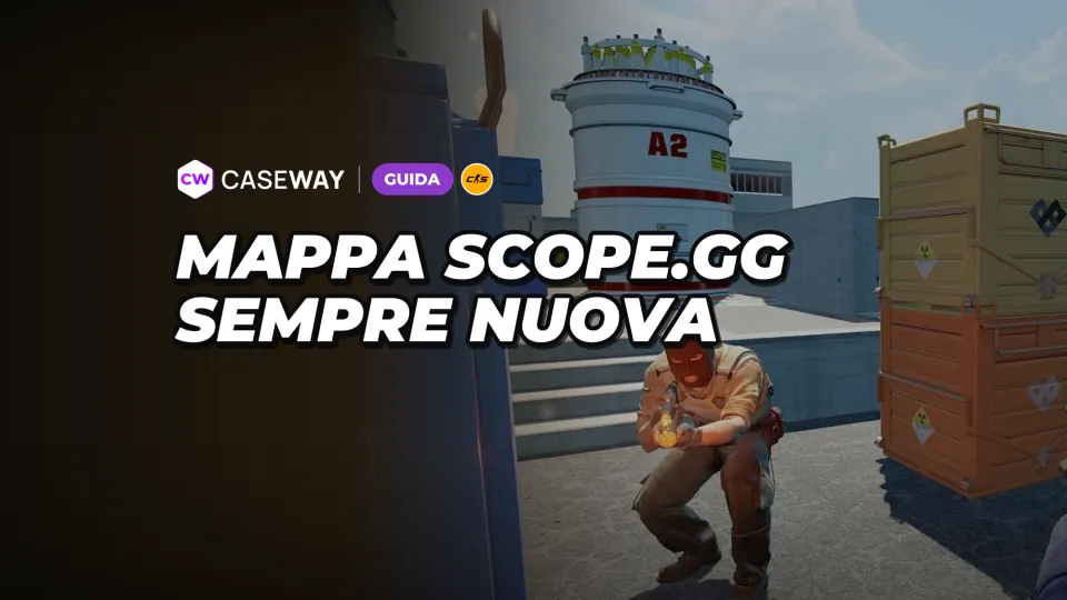 La mappa procedurale di SCOPE.GG per CS2: avvio, impostazioni e partite con gli amici