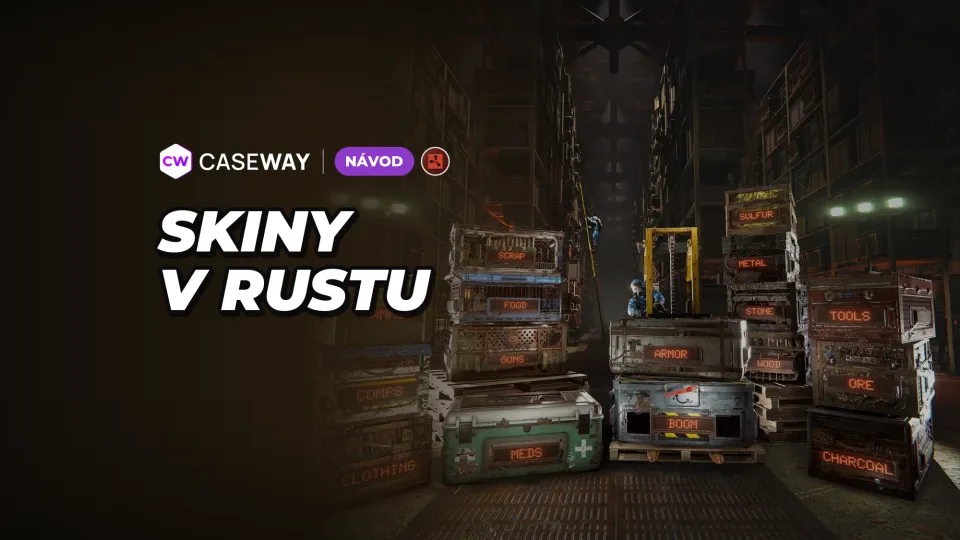 Skiny do Rustu: kde je koupit a prodat, obchod, bedny i vlastní skin