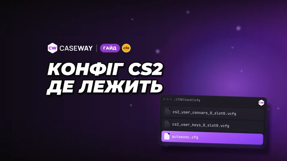 Де лежить конфіг CS2: як зберегти, перенести й скинути налаштування