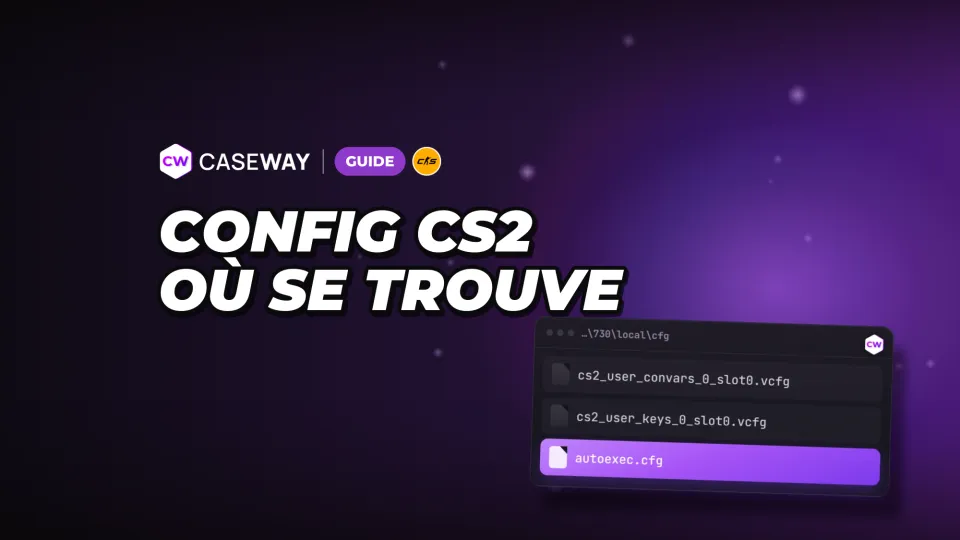 Où se trouve le config de CS2 : sauvegarder, transférer et réinitialiser ses paramètres