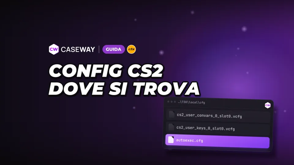 Dove si trova il config di CS2: come salvarlo, trasferirlo e resettare le impostazioni
