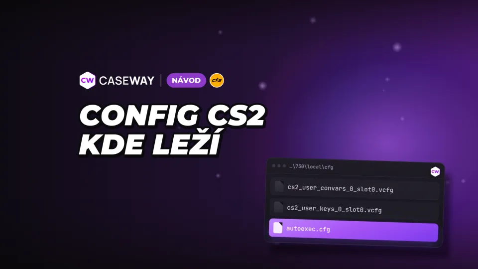 Kde najít config CS2: uložení, přenos a reset nastavení