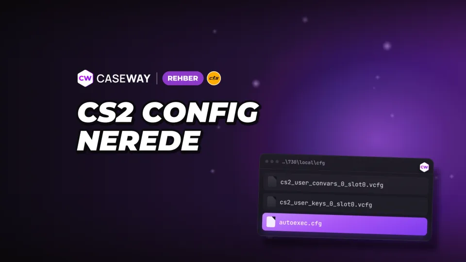 CS2 config dosyası nerede? Ayarları kaydetme, taşıma ve sıfırlama