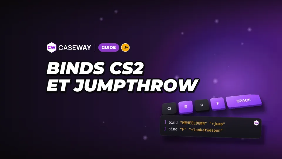 Binds dans CS2 : saut sur la molette, grenades, achat et jumpthrow