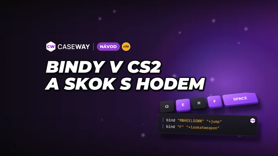 Bindy v CS2: skok na kolečko myši, granáty, nákup a jumpthrow