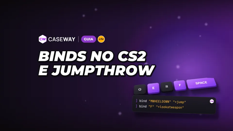 Binds no CS2: pulo no scroll do mouse, granadas, compra e jump throw