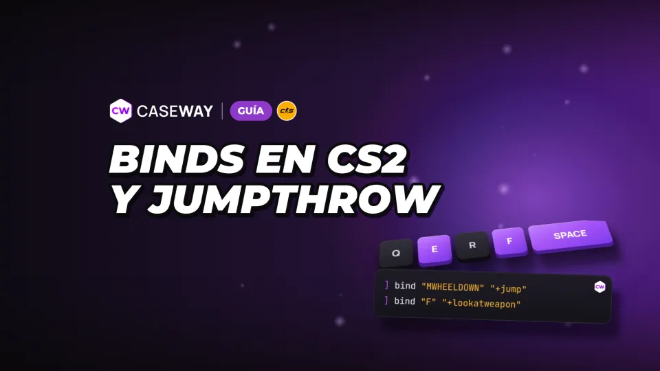 Binds en CS2: salto con la rueda del ratón, granadas, compra y jumpthrow