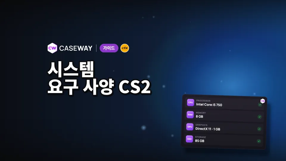 CS2 시스템 요구 사양: 내 PC에서 실행될까?