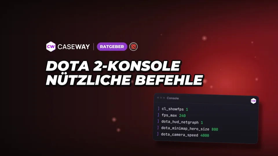 Dota-2-Konsolenbefehle: FPS, Minikarte, Kamera und eigene Config