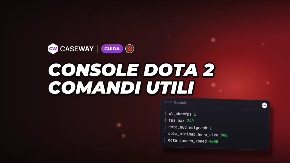 Comandi console di Dota 2: FPS, minimappa, camera e configurazione personalizzata