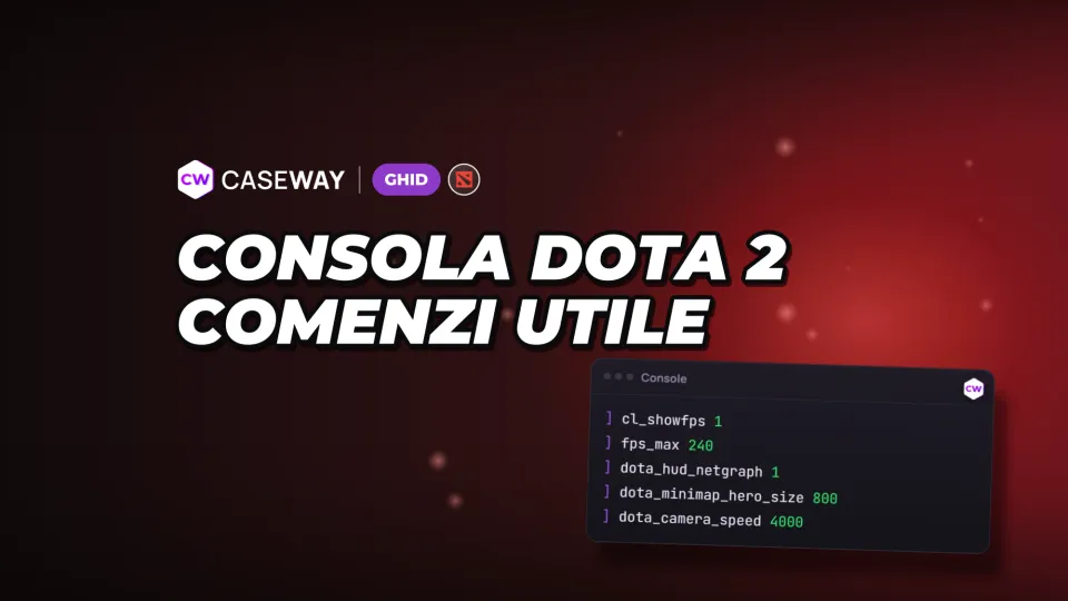 Comenzi din consola Dota 2: FPS, mini-hartă, cameră și propriul config