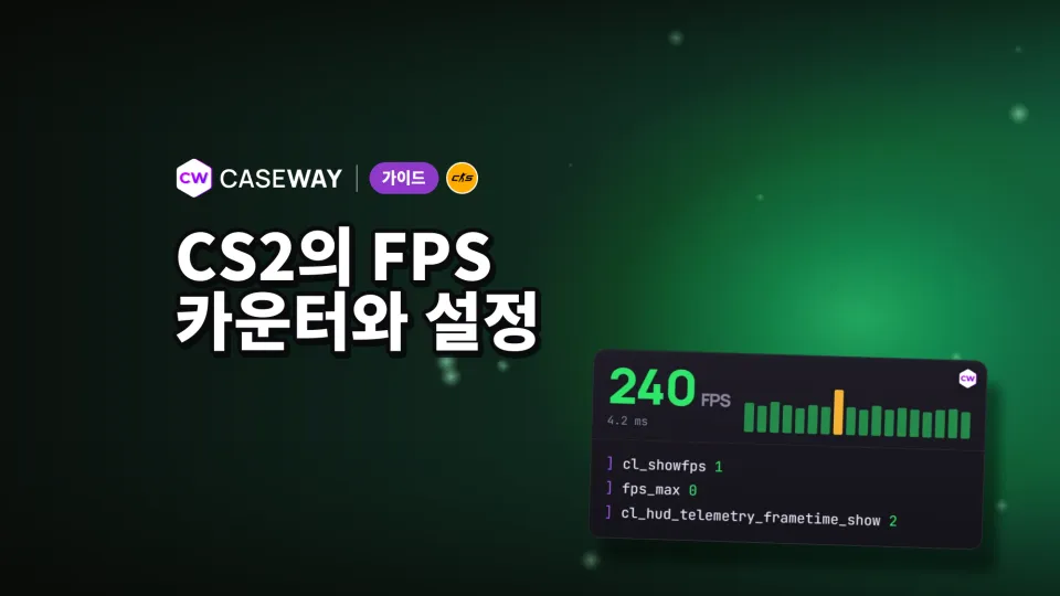 CS2 FPS 표시 방법: 카운터, 콘솔 명령어, 그래픽 설정