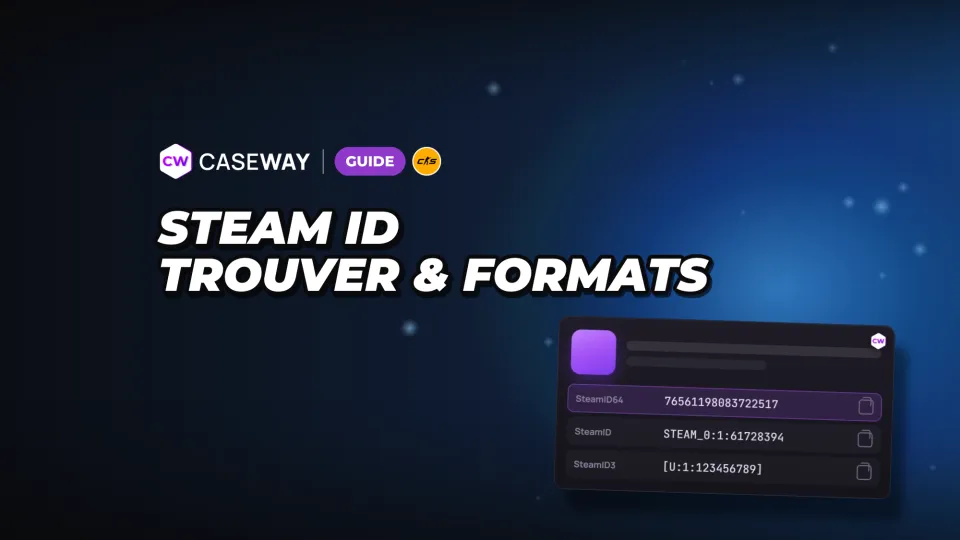 Steam ID : définition, où trouver le vôtre ou celui d’un autre, SteamID64 et SteamID3