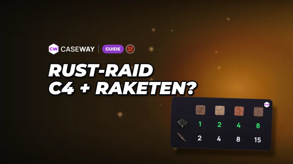 Rust-Raid: Wie viel C4, Raketen und Explosivmunition brauchen Sie für Wände und Türen?