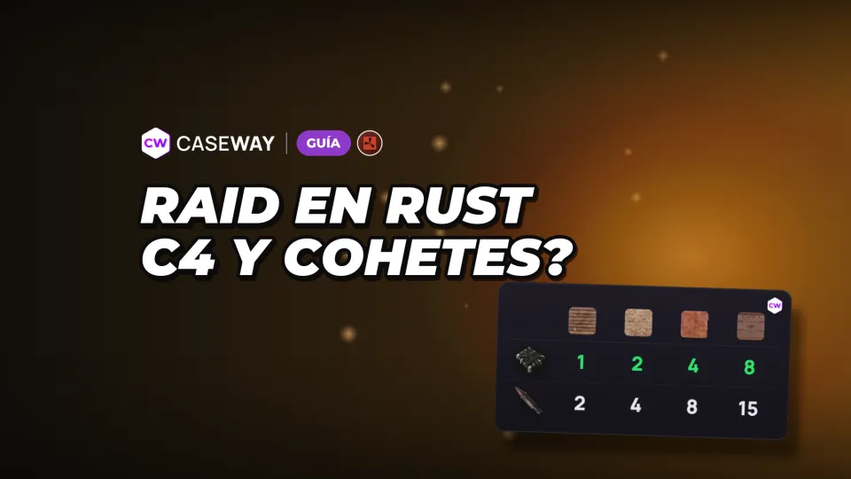 Raid en Rust: cuánta C4, cohetes y munición explosiva necesitas para paredes y puertas