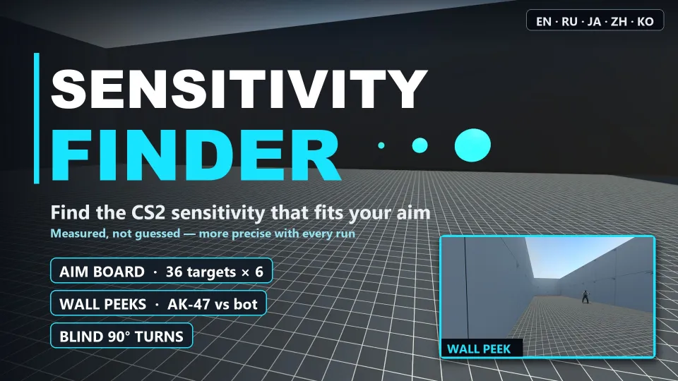 Mapa z Warsztatu CS2 „Sensitivity Finder”