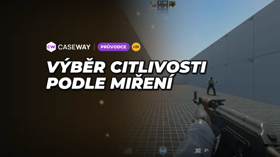 Jak si nastavit sens v CS2 na mapě Sensitivity Finder