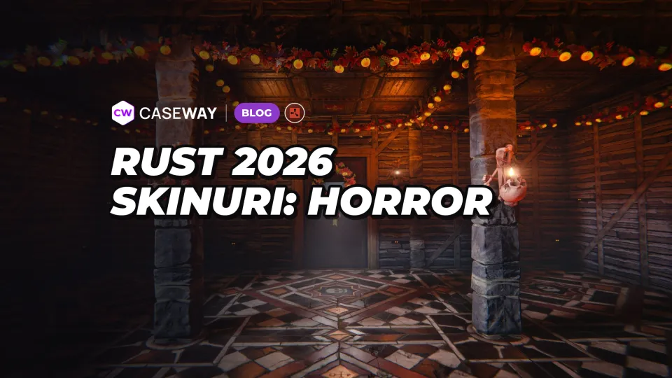Skinuri de Halloween în Rust 2026: tapet, lampă-craniu, costum de extraterestru și Spooky Decor Bundle