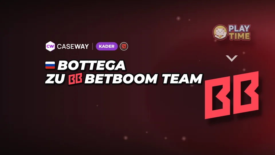 bottega verlässt PlayTime und kehrt auf die Bank von BetBoom Team zurück
