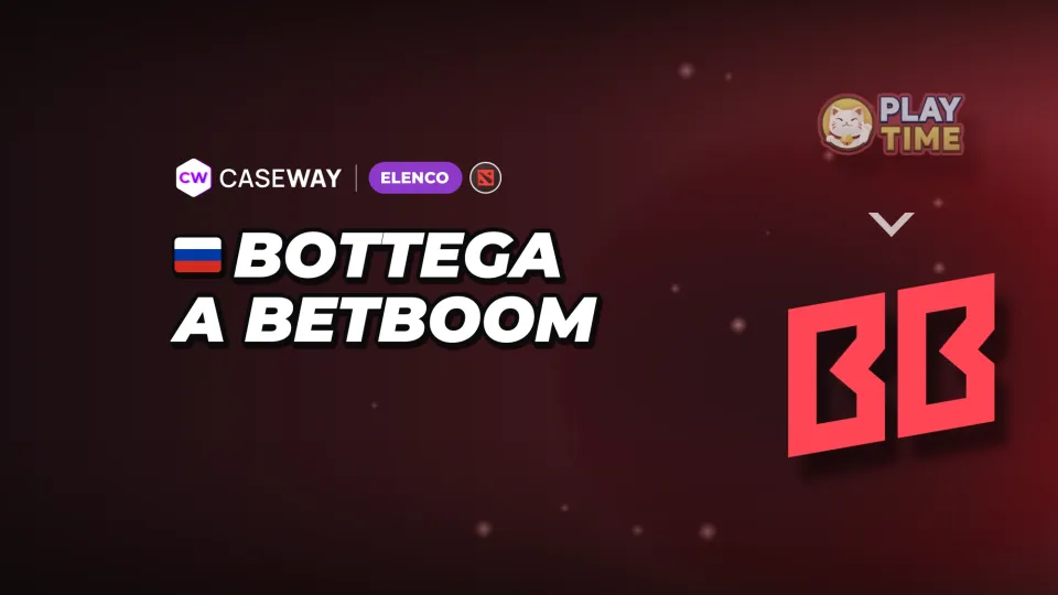 bottega deixa a PlayTime e volta ao banco da BetBoom Team